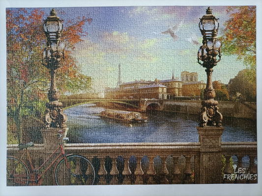 Les Frenchies Fall in Love with Paris 1000 piece Jigsaw Puzzle