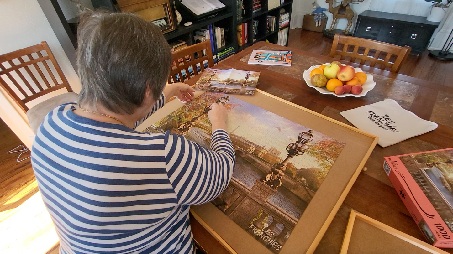 Les Frenchies Fall in Love with Paris 1000 piece Jigsaw Puzzle